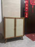 竹山下鞋柜家用門(mén)口入戶(hù)柜2025新款爆款玄關(guān)柜室內多層藤編實(shí)木鞋架 山茶塑藤款-雙門(mén)5層 曬單實(shí)拍圖