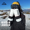 Flow Theory機(jī)能風(fēng)滑雪手套男女內(nèi)置護(hù)腕單板防風(fēng)防水保暖連指手套 黑色 M  曬單實(shí)拍圖