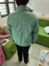 啄木鳥(niǎo) 羽絨棉服女短款2024新款棉衣顯瘦秋冬外套大碼保暖韓版小棉襖女 綠色 L（建議體重100-115斤） 曬單實(shí)拍圖