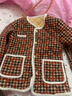 奉孝媽媽冬裝小棉襖加厚羊羔絨短款中老年人女裝花棉衣外套棉服秋冬季 曬單實(shí)拍圖