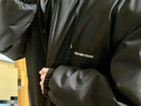頂峰保羅（Dingfengbaoluo）美式棉衣外套男秋冬休閑棉襖加厚防風(fēng)連帽保暖棉服DFM18黑色L 曬單實(shí)拍圖