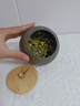 炫野陶瓷茶葉罐密封罐粗陶大小號(hào)家用儲(chǔ)物罐高檔存茶儲(chǔ)茶防潮罐子茶倉(cāng) 黑色斜口罐小號(hào) 400ml 1個(gè) 曬單實(shí)拍圖