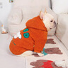 山頭林村蒼塑連帽秋冬寵物狗狗法斗衣服加厚羊羔絨保暖惡霸巴哥斗牛衣服防 橘色 【加絨】 3XL【22-25斤】 曬單實(shí)拍圖
