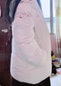 鴻星爾克短款羽絨服女士紅星新款冬季休閑加厚防寒保暖寬松顯瘦連帽外套女 冰川白 XL 體重135-145斤 曬單實拍圖