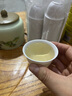 中麒一次性功夫茶杯帶收納架60ml耐熱稻殼品茶喝茶試飲杯品茗杯子 升級加厚 米白色【50個(gè)裝】耐熱 曬單實(shí)拍圖