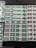 家用麻將小中大號42#44#46#48手搓麻將牌大號四川麻將牌送三件套 準一級大號50#136張 藍綠隨機 曬單實(shí)拍圖