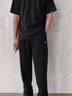 李寧運動(dòng)褲男2025春秋夏季薄款透氣純棉男士長(cháng)褲跑步健身休閑直筒褲子 黑色【常規直筒-口袋拉鏈】 L 曬單實(shí)拍圖