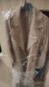 皮爾卡丹（pierre cardin）品牌女裝2025秋冬高端雙面羊絨大衣女中長款韓版新品羊毛呢外套 駝色 【同款】 M 118-138斤 曬單實拍圖