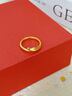 中國黃金（CHINA GOLD）黃金戒指女士足金生肖靈蛇戒指本命年生日禮物送女友老婆 11#足金靈蛇戒指約0.7g 曬單實(shí)拍圖