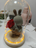 諾誓ROSEONLY【永生花】玫瑰花公仔甜心兔七夕生日禮物女生女友告白 曬單實(shí)拍圖