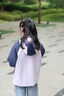 迪士尼寶寶兒童沖鋒衣三合一羽絨內(nèi)膽2025新款女童外套冬季保暖女大童羽絨服 【三防 一衣四穿】雪青紫+紫 140 曬單實拍圖