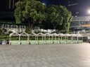 美怡香奢定制擺攤車攤位集市棚攤位活動地攤戶外展示架展會展位架夜市商場 紅架+白篷布+遮陽板+紅柜-150 曬單實拍圖