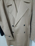 卡賓男裝雙排扣毛呢大衣23秋長(cháng)外套時(shí)尚韓版簡(jiǎn)約 卡其色 XXL 曬單實(shí)拍圖