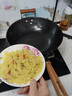 福味匠陸川鐵鍋鑄鐵炒鍋無(wú)涂層凹面電磁爐燃氣灶生鐵炒菜鍋用好不粘不銹 平底有耳(4-5人)+蓋鏟 34cm 曬單實(shí)拍圖