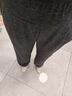 優(yōu)美珍日本孕婦褲子春秋款無(wú)托腹闊腿褲小個(gè)子秋冬休閑直筒褲孕婦裝秋裝 深灰色【春秋款】 L 曬單實(shí)拍圖