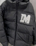 MEDM小世界魔術(shù)貼羽絨服男士秋冬季美式休閑防風(fēng)保暖立領(lǐng)外套 黑色 2XL 曬單實(shí)拍圖