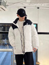 秋冬季新款男士羽絨服保暖情侶立領(lǐng)面包服寬松韓版潮流加厚外套女 AD9009-米杏 L 【建議120-135斤】 曬單實拍圖