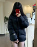 高梵【雷軍同款】黑金鵝絨服機能4.0五格羽絨服男短款冬季黑色外套 高定騎士黑 M （120-140斤 飛天鵝絨219g） 曬單實(shí)拍圖