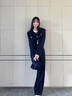 馬迪安短款小香風(fēng)高級感外套女2025春秋新款單排扣復古法式氣質(zhì)百搭上衣 藏青色 常規 S 建議80-95斤 曬單實(shí)拍圖