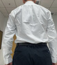 納維凱爾意大利小帆船男全棉抑菌長(cháng)袖襯衫立領(lǐng)襯衣1333003503 白 2XL/42  曬單實(shí)拍圖