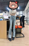 伊離姿淺色開(kāi)叉微喇牛仔褲女夏季薄款2025新款修身美式顯瘦馬蹄喇叭褲子 淺藍色【高品質(zhì)】 M (建議95-105斤) 曬單實(shí)拍圖