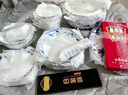 漢茗景德鎮(zhèn)正宗青花瓷中式碗盤餐具整套喬遷之喜禮物骨瓷碗筷套裝高檔 （正品保證）38件丨配高檔錦盒 曬單實(shí)拍圖