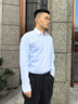 沙馳SATCHI男裝長(zhǎng)袖襯衫秋季新款商務(wù)正裝抗皺免燙白色襯衣男 漂白 41 曬單實(shí)拍圖