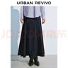 UR2025秋季新款女裝休閑復古水洗棉質(zhì)牛仔半裙UWM850012 藍色 XS 曬單實(shí)拍圖