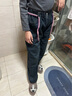 DOGHC女童褲子6-15歲中小學(xué)生春秋新款牛仔褲中大童女孩寬松直筒闊腿褲 紫色貼標牛仔褲-秋冬款【加絨】 160 建議身高145-155cm 曬單實(shí)拍圖