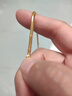 中國(guó)黃金（CHINA GOLD）黃金手鏈足金蛇骨鏈網(wǎng)紅款時(shí)尚飾品送女友媽媽老婆情人節(jié)生日禮物 約6.8g 曬單實(shí)拍圖