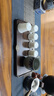 檀源 黑檀木干泡茶盤茶托盤家用整塊實木小型功夫茶具簡易奉茶盤茶托盤 黑檀干泡盤【吉祥】31.5*15.5*2cm 曬單實拍圖