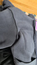 京東京造外套男羊羔毛秋冬季夾克情侶寬松加厚服裝衣服深灰色 XXL 曬單實(shí)拍圖