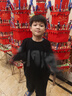 左西男童衛(wèi)衣套裝運(yùn)動兒童兩件套2025新款男孩春秋款衣服 黑色 140 曬單實(shí)拍圖