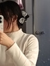 樂卡利打底衫女內(nèi)搭秋冬可外穿半高領(lǐng)毛衣2025新款德絨毛絨上衣百搭 【M建議80-100斤】 曬單實拍圖