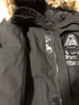 卡帕Kappa卡帕工裝羽絨服情侶男女毛領(lǐng)連帽羽絨服中長K0BZ2YY71D 黑色-990 L 曬單實拍圖