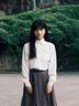 沐霓 黑色微喇牛仔褲 闊腿休閑春夏褲女士高腰顯瘦修身小個(gè)子復(fù)古百搭 高腰微喇牛仔褲【黑色90-110斤】 曬單實(shí)拍圖