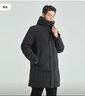 利郎中長款三防羽絨服男厚款冬季通勤商務(wù)男士外套 黑色 XL175/92A  曬單實(shí)拍圖