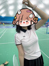 YONEX新款尤尼克斯YY羽毛球服女運動(dòng)短袖上衣POLO衫速干 女款短袖-215024BCR-珍珠粉紅 L 曬單實(shí)拍圖