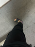 杰遜斯配馬丁靴休閑褲子男春秋季九分褲韓版修身小腳褲男士束腳哈倫褲潮 Y82-黑色（常規(guī)款） L 曬單實拍圖