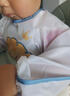 新安代寶寶吃飯圍兜飯兜嬰兒防水罩衣兒童輔食飯兜兜幼兒園口水圍嘴夏季 小熊-長(cháng)袖【適合0-4歲】 曬單實(shí)拍圖