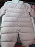 戴維貝拉（DAVE＆BELLA）新生兒羽絨連體衣嬰兒外出服女寶寶衣服0-6個月冬裝新款爬服哈衣 淺粉色【現(xiàn)貨】 73cm （建議身高66-73cm） 曬單實拍圖