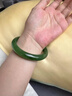 陛玉【七夕情人節(jié)禮物】 和田玉手鐲碧玉女款玉鐲子附證書58-59圈口 曬單實拍圖