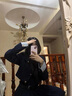 她芙（tafu）品牌女裝小香風(fēng)套裝裙女2025春秋新款小個(gè)子百褶短裙時(shí)尚兩件套 深藍(lán)色 M 曬單實(shí)拍圖