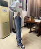 啄木鳥天絲直筒牛仔褲男士春夏季寬松彈力高端男褲冰絲薄款休閑長褲子男 797藍(lán)色 XL -32/(120-145斤) 曬單實(shí)拍圖