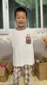 纖絲鳥（TINSINO）兒童睡衣夏季男女童家居服套裝純棉中大童空調(diào)服衣服 口袋小熊 曬單實(shí)拍圖
