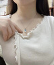 ?？ㄒ?HEEKAIYI項(xiàng)鏈女士海藍(lán)寶石項(xiàng)鏈奢侈首飾七夕情人節(jié)生日禮物送老婆送女友 海藍(lán)寶石項(xiàng)鏈-18k金鏈 曬單實(shí)拍圖