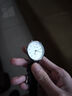 世希 法國小眾手表女ins風(fēng)簡(jiǎn)約氣質(zhì)韓版小巧精致vintage復古輕奢表 黑帶白面 送表盒加電池 曬單實(shí)拍圖
