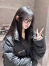 紫蒙羽絨棉服女短款2024新款學(xué)生小個(gè)子衣服棉衣外套冬季羽棉襖絨服女 韓版加厚黑色 均碼 (可備注碼數) 曬單實(shí)拍圖