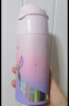 膳魔師（THERMOS）保溫杯吸管杯男女學(xué)生316L不銹鋼杯子大容量水杯生日禮物TCMI-400 海洋粉色 400ml 曬單實(shí)拍圖