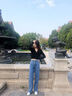 復(fù)古寬松闊腿褲女時(shí)尚高腰顯瘦直筒牛仔褲垂感百搭拖地褲J888 復(fù)古藍(lán) XL（120-130斤） 曬單實(shí)拍圖